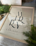 The merry Christmas framed prints
