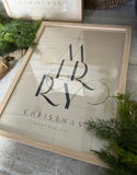 The merry Christmas framed prints