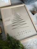 The merry Christmas framed prints