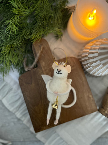 Bellinda the mouse ornament