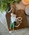 Lasso Lenny the mouse ornament