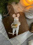 Generous Georgina the mouse ornament