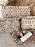hand blocked printed pouch
