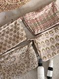 hand blocked printed pouch