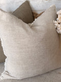 Lina linen pillow - chambray 20” x 20”