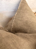 Lina linen pillow - olive 24” x 24”