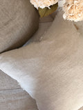 Lina linen pillow - chambray 20” x 20”