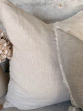 Lina linen pillow - glacier 24” x 24”