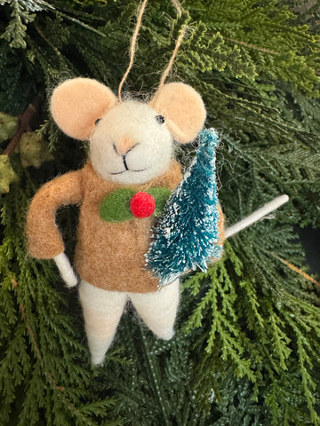 Jonah the jolly mouse ornament