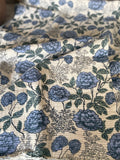 Handwoven floral fringe throw