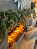 real touch snowy Norfolk pine garland