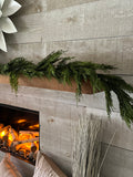 Real touch whispy cedar garland