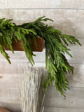 Real touch Norfolk pine garland