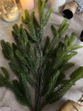 Real touch green spruce stem 37”