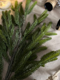 Real touch green spruce stem 37”