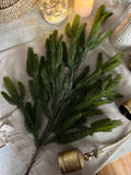 Real touch green spruce stem 37”