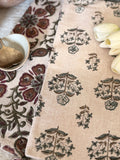 Hand block printed dish towel