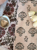 Hand block printed dish towel