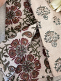 Hand block printed dish towel