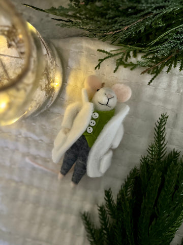 Peacoat Parker the mouse ornament