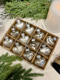 The Mercury Heart Ornaments - set of 12