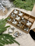 The Mercury Heart Ornaments - set of 12