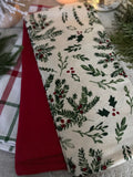 The holly berry tea towel set