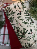The holly berry tea towel set