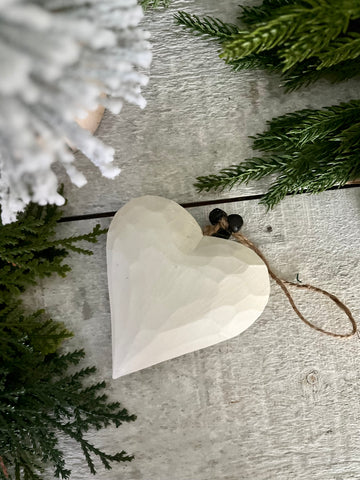 The carved heart ornament