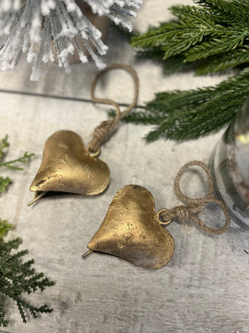 The bell heart ornament