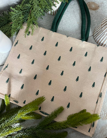 The Christmas tree tote bag