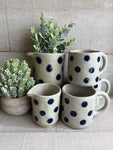 Stoneware polkadot mug