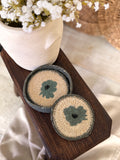 Handmade seagrass coaster set