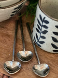 Metal heart spoon