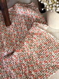 The waffle floral tea towel