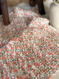 The waffle floral tea towel
