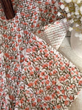 The waffle floral tea towel
