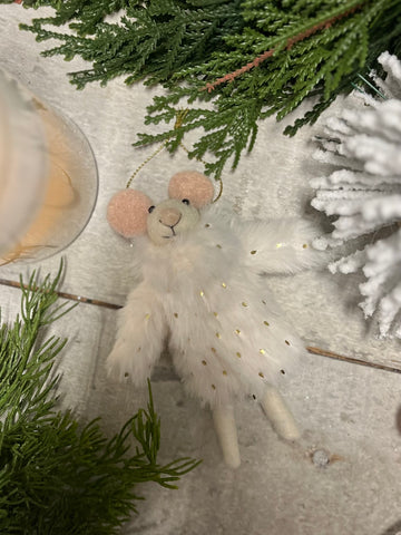 Polly the mouse ornament