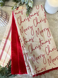 The merry Christmas tea towel set