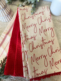 The merry Christmas tea towel set