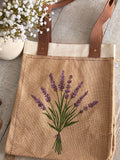 The large lavender tote bag