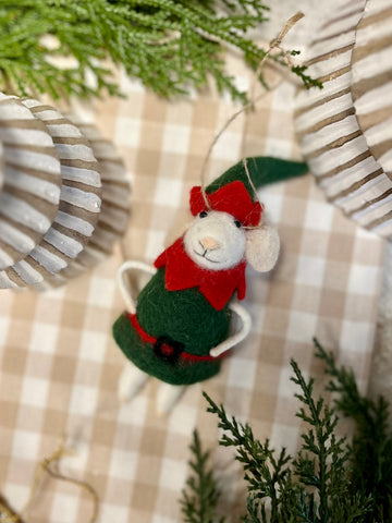 Christmas elf mouse