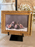 The vintage inspired fig print - gold frame