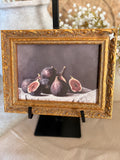 The vintage inspired fig print - gold frame