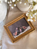 The vintage inspired fig print - gold frame