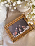 The vintage inspired fig print - gold frame