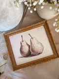 Vintage inspired pear print