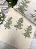 stitched Christmas tree table runner