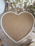 The jute heart placemat