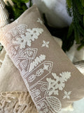 Christmas village pillow
